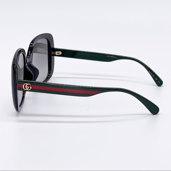 NEW GUCCI GG0714SA 001 BLACK SQUARE GUCCI SUNGLASSES GG0714S - Picture 5 of 12